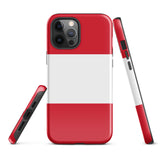 Funda para iPhone 15, 14, 13, 12 y 11 Pro Max Plus Mini con bandera peruana, ideas para regalos, mapa del país, horizonte, regalo para ella, ideas para él, recuerdo de viaje