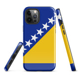 Bosnien und Herzegowina Bosnische Flagge iPhone Hülle 15 14 13 12 11 Pro Max Plus Mini Geschenkideen Landgeschenk für Sie Ihn Ideen Reise Souvenir