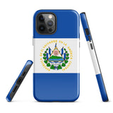 Funda para iPhone 15, 14, 13, 12, 11 Pro Max Plus Mini con bandera salvadoreña, ideas para regalos, mapa del país, regalo para ella, ideas para él, recuerdo de viaje