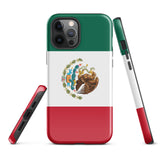 Mexico Mexican Flag iPhone Case 15 14 13 12 11 Pro Max Plus Mini Tough Fitted Hard Protective Shell Glossy Rubber Phone Case Gift Idea