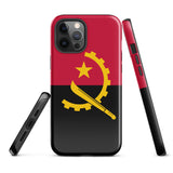 Angola Angolanische Flagge iPhone Hülle 15 14 13 12 11 Pro Max Plus Mini Geschenk Reise Souvenir
