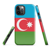 Azerbaijan Azerbaijani Flag iPhone Case 15 14 13 12 11 Pro Max Plus Mini Gift Travel Souvenir