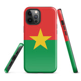 Funda para iPhone 15, 14, 13, 12, 11 Pro Max Plus Mini con bandera de Burkina Faso, regalo de recuerdo de viaje