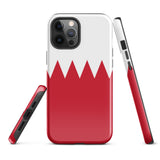 Funda para iPhone 15, 14, 13, 12, 11 Pro Max Plus Mini con bandera de Baréin, regalo de recuerdo de viaje