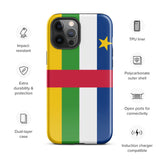 Funda para iPhone 15, 14, 13, 12, 11 Pro Max Plus Mini con bandera de la República Centroafricana, regalo de recuerdo de viaje