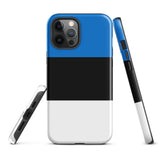 Funda para iPhone 15, 14, 13, 12, 11 Pro Max Plus Mini con bandera de Estonia, regalo de recuerdo de viaje