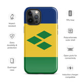 St. Vincent und die Grenadinen Flagge iPhone Hülle 15 14 13 12 11 Pro Max Plus Mini Geschenk Reise Souvenir