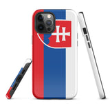 Funda para iPhone 15, 14, 13, 12, 11 Pro Max Plus Mini con bandera de Eslovaquia, regalo de recuerdo de viaje