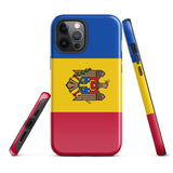 Moldawien Moldawische Flagge iPhone Hülle 15 14 13 12 11 Pro Max Plus Mini Geschenk Reise Souvenir