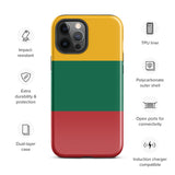 Litauen Lietuva Litauische Flagge iPhone Hülle 15 14 13 12 11 Pro Max Plus Mini Geschenk Reise Souvenir