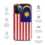 Funda para iPhone 15, 14, 13, 12, 11 Pro Max Plus Mini con bandera de Malasia, regalo de recuerdo de viaje