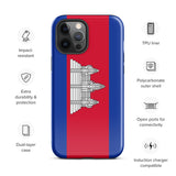 Funda para iPhone 15, 14, 13, 12, 11 Pro Max Plus Mini con bandera de Camboya, regalo de recuerdo de viaje