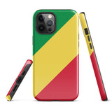 Funda para iPhone 15, 14, 13, 12, 11 Pro Max Plus Mini con bandera del Congo, regalo de recuerdo de viaje