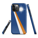 Funda para iPhone 15, 14, 13, 12, 11 Pro Max Plus Mini con bandera de las Islas Marshall, regalo de recuerdo de viaje