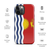 Funda para iPhone 15, 14, 13, 12, 11 Pro Max Plus Mini con bandera de Kiribati, regalo de recuerdo de viaje