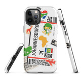 Johannesburg Südafrika Afrikanische Flagge iPhone Hülle 15 14 13 12 11 Pro Max Plus Mini Geschenk Reise Souvenir