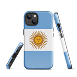 Argentina Argentinian Flag  iPhone 15 14 13 12 11 Pro Max Plus Mini Phone Case iPhone Tough Rugged Protective iPhone case