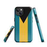 Bahamas Bahamian Flag iPhone Case 15 14 13 12 11 Pro Max Plus Mini Gift Ideas Country Map Skyline Gift For Her Him Ideas Travel  Souvenir