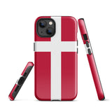 Denmark Danish Flag iPhone Case 15 14 13 12 11 Pro Max Plus Mini Gift Ideas Country Map Skyline Gift For Her Him Ideas Travel  Souvenir