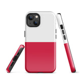 Polen Polska Polnische Flagge iPhone Hülle 15 14 13 12 11 Pro Max Plus Mini Geschenkideen Landkarte Geschenk für Sie Ihn Ideen Reise Souvenir