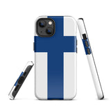 Finlandia Suomi Bandera finlandesa Funda para iPhone 15 14 13 12 11 Pro Max Plus Mini Ideas de regalo Mapa del país Regalo para ella Ideas para él Recuerdo de viaje