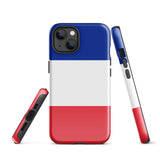 Funda para iPhone 15, 14, 13, 12 y 11 Pro Max Plus Mini con bandera francesa Ideas para regalos Mapa del país Horizonte Regalo para ella Ideas para él Recuerdo de viaje