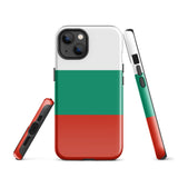 Bulgaria Bandera de Bulgaria Funda para iPhone 15 14 13 12 11 Pro Max Plus Mini Carcasa protectora rígida resistente y brillante de goma