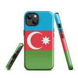 Azerbaijan Azerbaijani Flag iPhone Case 15 14 13 12 11 Pro Max Plus Mini Gift Travel Souvenir