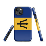 Funda para iPhone 15, 14, 13, 12, 11 Pro Max Plus Mini con bandera de Barbados, regalo de recuerdo de viaje