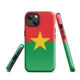 Funda para iPhone 15, 14, 13, 12, 11 Pro Max Plus Mini con bandera de Burkina Faso, regalo de recuerdo de viaje