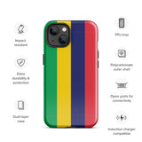 Funda para iPhone 15, 14, 13, 12, 11 Pro Max Plus Mini con bandera de Mauricio, regalo de recuerdo de viaje