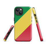 Funda para iPhone 15, 14, 13, 12, 11 Pro Max Plus Mini con bandera del Congo, regalo de recuerdo de viaje