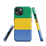 Funda para iPhone 15, 14, 13, 12, 11 Pro Max Plus Mini con bandera de Gabón, regalo de recuerdo de viaje