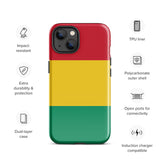 Funda para iPhone 15, 14, 13, 12, 11 Pro Max Plus Mini con bandera de Guinea, regalo de recuerdo de viaje