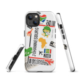 Johannesburg Südafrika Afrikanische Flagge iPhone Hülle 15 14 13 12 11 Pro Max Plus Mini Geschenk Reise Souvenir