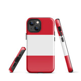 Funda para iPhone 15, 14, 13, 12 y 11 Pro Max Plus Mini con bandera peruana, ideas para regalos, mapa del país, horizonte, regalo para ella, ideas para él, recuerdo de viaje