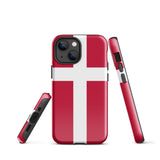 Denmark Danish Flag iPhone Case 15 14 13 12 11 Pro Max Plus Mini Gift Ideas Country Map Skyline Gift For Her Him Ideas Travel  Souvenir