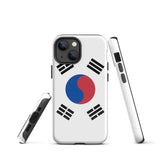 Funda para iPhone 15, 14, 13, 12 y 11 Pro Max Plus Mini con bandera de Corea del Sur Ideas para regalos Mapa del país Horizonte Regalo para ella Ideas para él Recuerdo de viaje