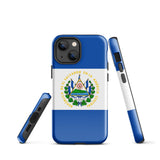 Funda para iPhone 15, 14, 13, 12, 11 Pro Max Plus Mini con bandera salvadoreña, ideas para regalos, mapa del país, regalo para ella, ideas para él, recuerdo de viaje