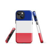 Funda para iPhone 15, 14, 13, 12 y 11 Pro Max Plus Mini con bandera francesa Ideas para regalos Mapa del país Horizonte Regalo para ella Ideas para él Recuerdo de viaje