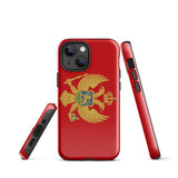 Montenegro Montenegrin Flag iPhone Case 15 14 13 12 11 Pro Max Plus Mini Gift Ideas Country Map Skyline Gift Travel  Souvenir
