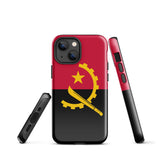 Angola Angolanische Flagge iPhone Hülle 15 14 13 12 11 Pro Max Plus Mini Geschenk Reise Souvenir