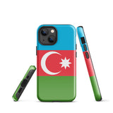 Azerbaijan Azerbaijani Flag iPhone Case 15 14 13 12 11 Pro Max Plus Mini Gift Travel Souvenir