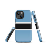 Funda para iPhone 15, 14, 13, 12, 11 Pro Max Plus Mini con bandera de Botsuana, regalo de recuerdo de viaje