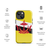 Funda para iPhone 15, 14, 13, 12, 11 Pro Max Plus Mini con bandera de Brunei, regalo de recuerdo de viaje