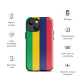 Funda para iPhone 15, 14, 13, 12, 11 Pro Max Plus Mini con bandera de Mauricio, regalo de recuerdo de viaje