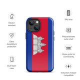 Funda para iPhone 15, 14, 13, 12, 11 Pro Max Plus Mini con bandera de Camboya, regalo de recuerdo de viaje