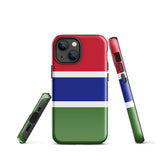 Gambia Gambian Flag iPhone Case 15 14 13 12 11 Pro Max Plus Mini Gift Travel Souvenir