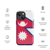 Nepal Nepalese Flag iPhone Case 15 14 13 12 11 Pro Max Plus Mini Gift Travel Souvenir