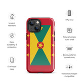 Grenada Grenadian Flag iPhone Case 15 14 13 12 11 Pro Max Plus Mini Gift Travel Souvenir